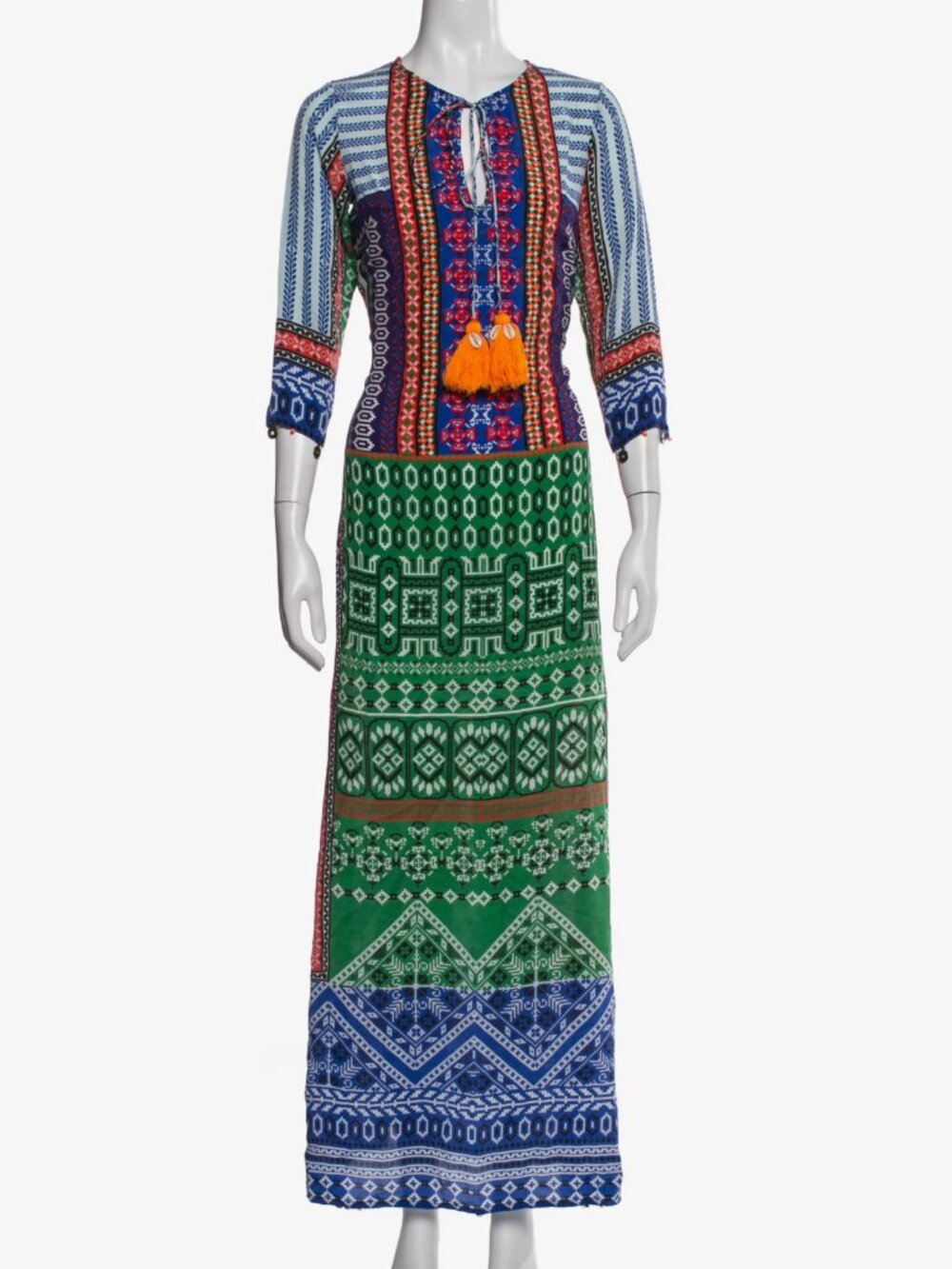 Hemant & Nadita Silk Kaftan Sz XS